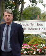 Nightingale House sign and General Manger Duncan Miller
