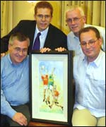 Paddy Flynn (front right) is a teacher at St Pius Magherafelt