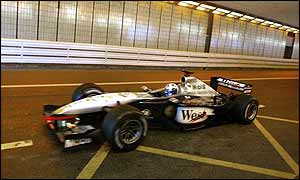 David Coulthard on his way to victory in the Monaco GP
