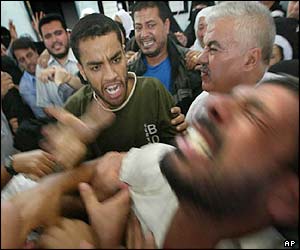 Grieving relatives of 12-year-old Thair El Huot