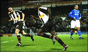 Two goals from Steve Kabba help Grimsby to a 3-0 win and condem George Burley to the sack