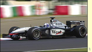 David Coulthard in the McLaren at the Japanese Grand Prix