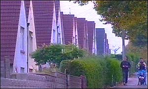 Houses in a Cardiff street