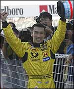 Takuma Sato of the Jordan team