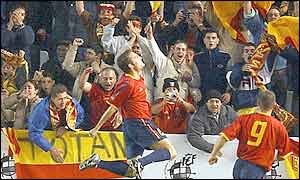 Ruben Baraja scores the opening goal on 19 minutes