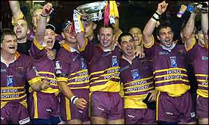 Huddersfield celebrate their Grand Final win