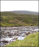 A small brook at the centre of Scotland