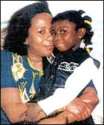 Marie Therese Kouao (left) and her niece Victoria Anna Climbie