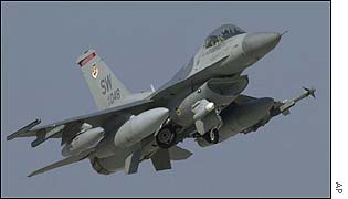 US F-16 aircraft