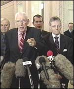 DUP's Ian Paisley and Peter Robinson
