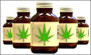 Cannabis pill bottles