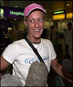 Kerry O'Shaughnessy at Gatwick Airport
