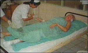 Injured woman in Sangla hospital