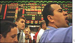 Brazilian currency traders