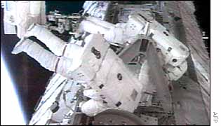 Monday's spacewalk