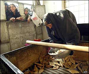Pastries at a bakery in Baghdad
