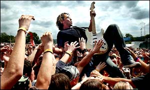 Bush's Gavin Rosdale at Glastonbury