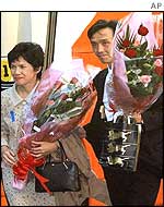 Kaoru Hasuike and his wife Yukiko Okudo