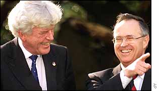 Hans Eichel and Wim Duisenberg