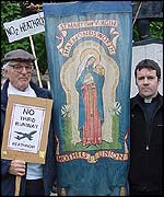 Charles Key (left) and Fr Phil Hughes