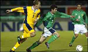 Northern Ireland's Keith Gillespie was in great form