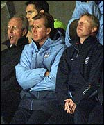 Eriksson is frustrated on the bench