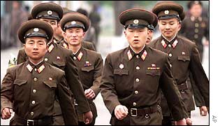 North Korea soldiers