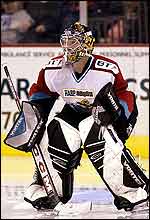 Belfast Giants goalie Ryan Bach