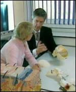 Medical student and teacher