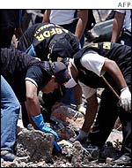 Investigators at scene of attack