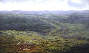 Late Bronze Age enclosure, courtesy of the Museum of London