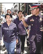 Philippine President Gloria Arroyo (left) in Zamboanga