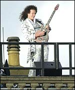Brian May at the Queen's Jubilee celebrations