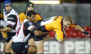 Emile Ntamack and Matt Mostyn