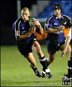 Glasgow's Calvin Howarth breaks forward