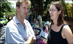 Tobias and Totty Ellwood making plans to leave Bali with their brother Jonathon's body