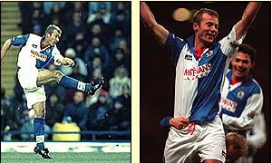 Shearer becomes the first player to score 100 Premiership goals in December 1999