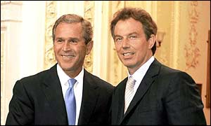 President George W Bush and Tony Blair