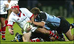 Jonny Bell had to retire near the end of the game with a knee injury