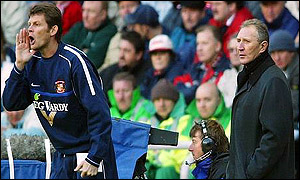 New Sunderland coaching duo Howard Wilkinson and Steve Cotteril