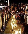A candlelit vigil in Perth, Australia