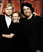 Baz Luhrmann, Catherine Martin, Constantine Kitsopoulos (photo by Douglas Kirkland)
