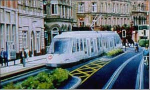 Artist's impression of the Supertram