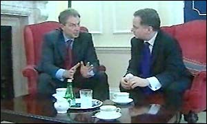 Tony Blair and Jack McConnell