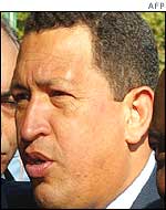 Venezuelan President Hugo Chavez