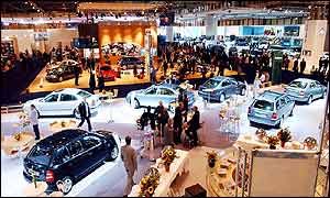 General view of the British International Motor Show 