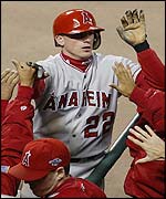 David Eckstein, of the Anaheim Angels