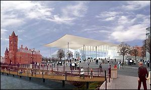 Planned Welsh Assembly debating government debating chamber