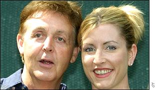 Sir Paul McCartney and Heather Mills