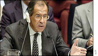 Russia's UN ambassador Sergei Lavrov